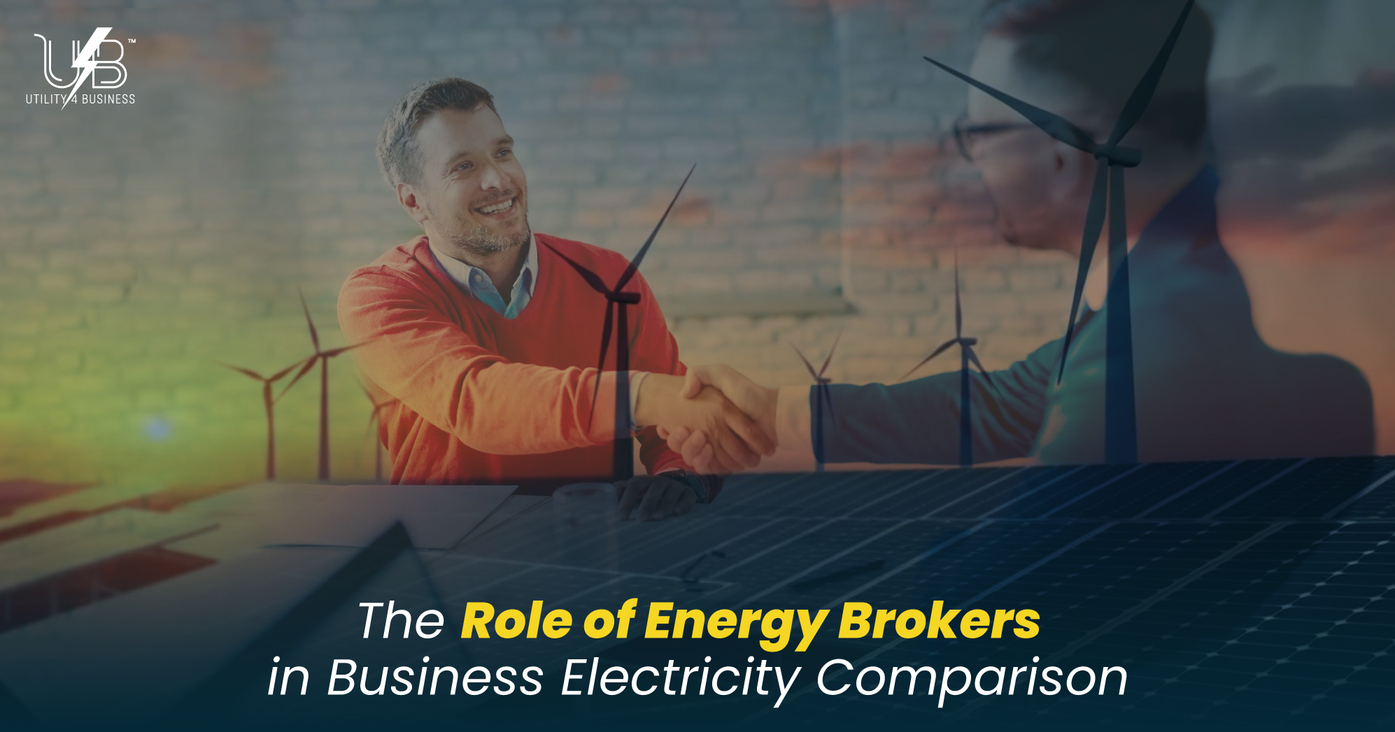 Business electricity comparison with energy brokers helping companies secure better electricity contracts and save on energy costs.